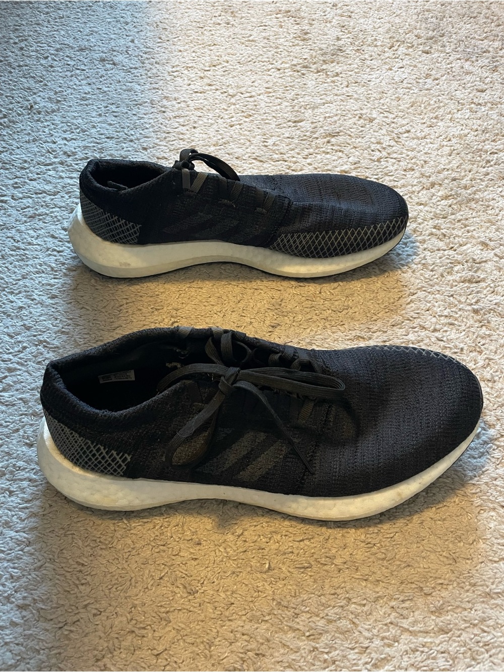 Adidas PureBoost Black Athletic Sneakers